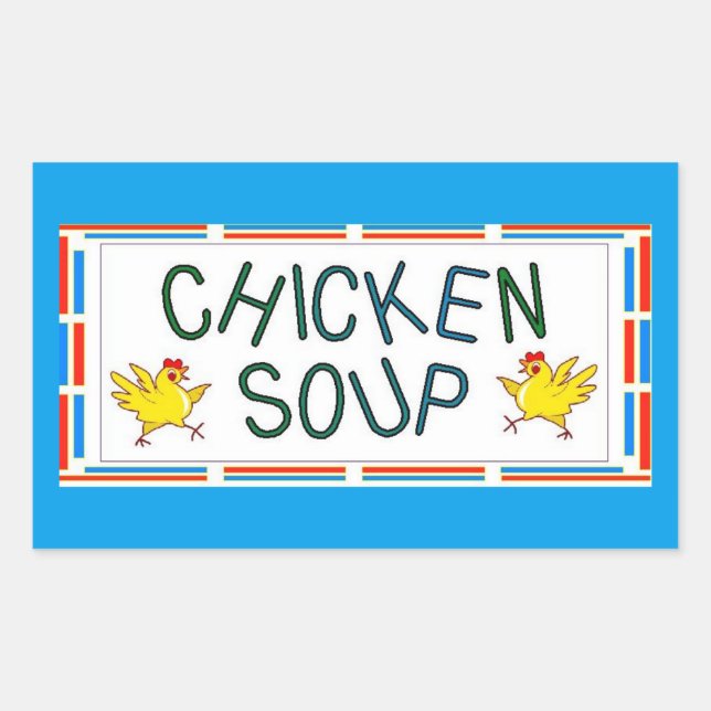 Chicken Soup Rectangular Sticker (Front)