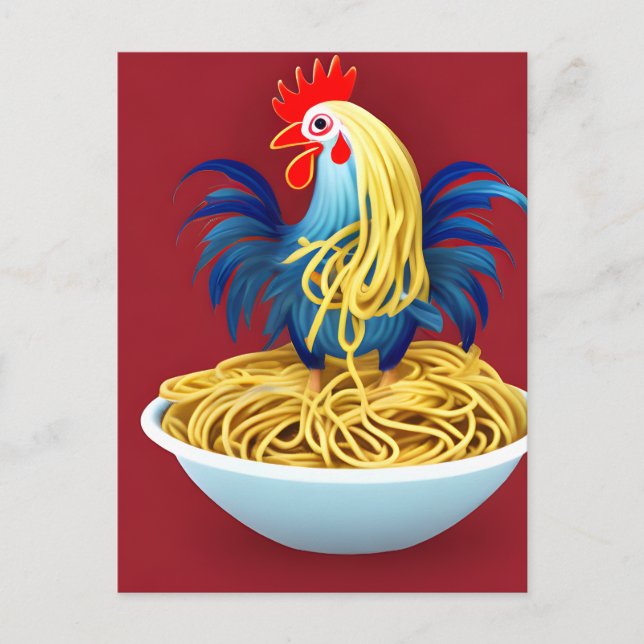 Chicken Spaghetti Postcard (Front)