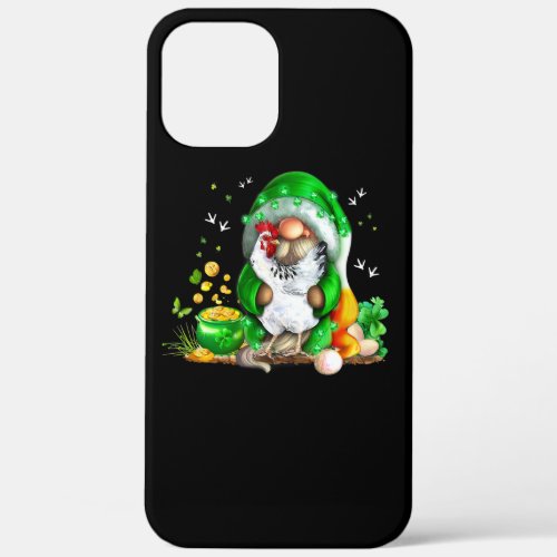 Chicken St Patricks Day Gnomes Chicken Lover Irish iPhone 12 Pro Max Case