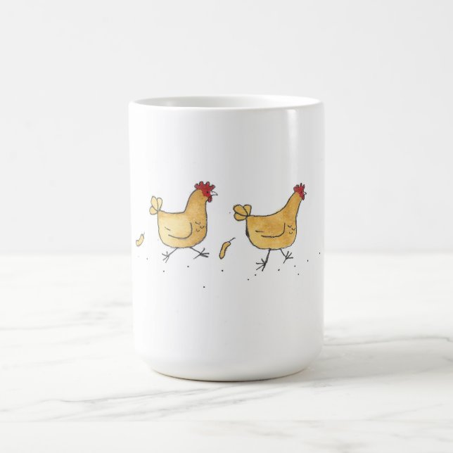 Chicken Stampede 15 ounce mug (Center)