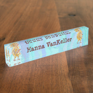 Chicken Stationery Desk Name Plate