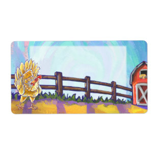 Chicken Stationery Label