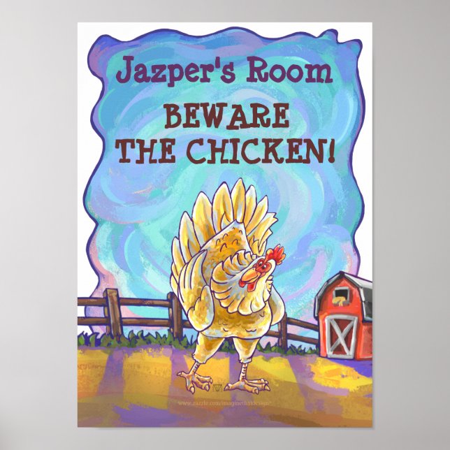 Chicken Stationery Poster (Front)