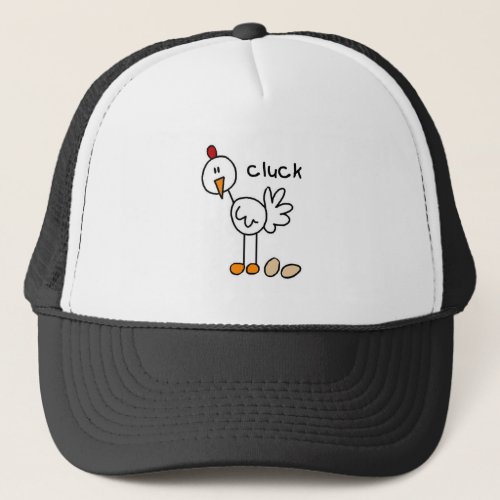 Chicken Stick Figure Hat