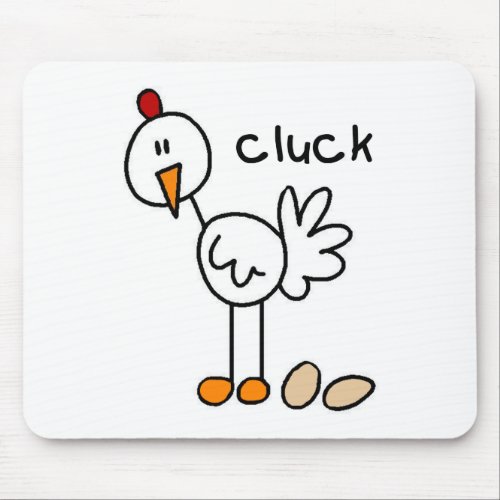 Chicken Stick Figure Mousepad