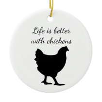 chicken stocking stuffer ornament
