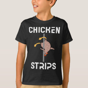 Chicken Strips Funny Dancing Chicken Bbq Byrbeque  T-Shirt