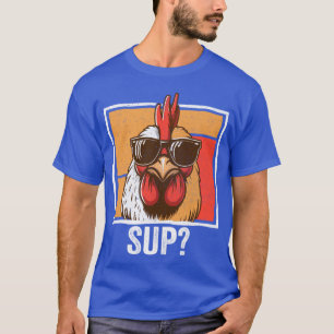 Chicken Sunglasses Animal Farm Funny Farmer T-Shirt