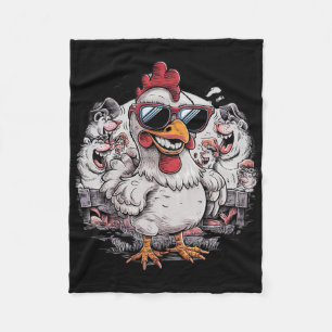 Chicken Sungles Animal Farm Funny For Farmer Men W Fleece Blanket