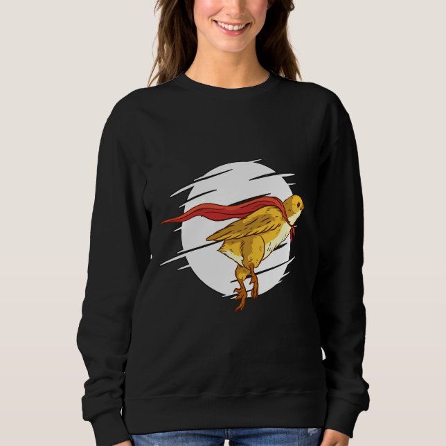 Chicken Superhero Farmer Sweatshirt (Front)