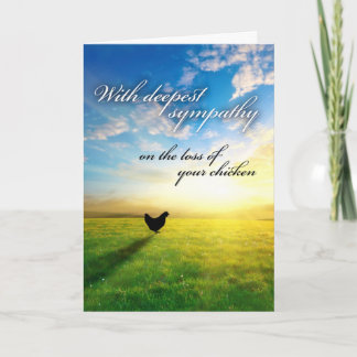 Chicken sympathy card