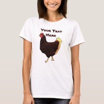 Chicken T-shirt by Customizables at Zazzle