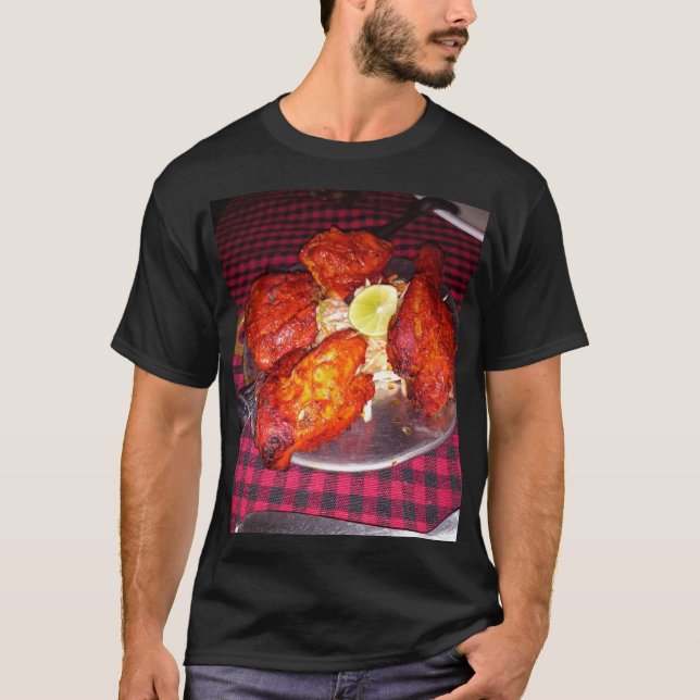 Chicken Tandoori print tshirt JN (Front)