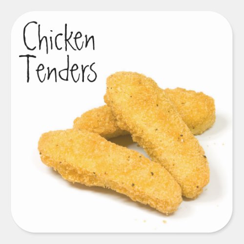 Chicken Tenders Square Sticker