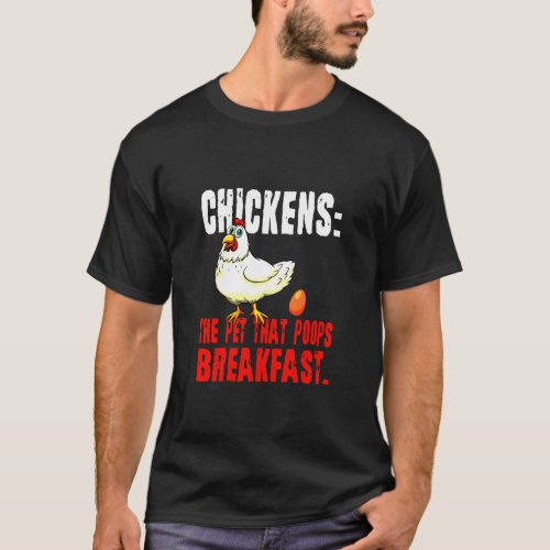 Chicken That Poops Breakfast Animal Tee
