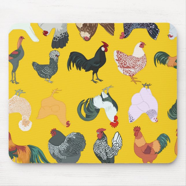 Chicken Theme Mouse Pad (Front)