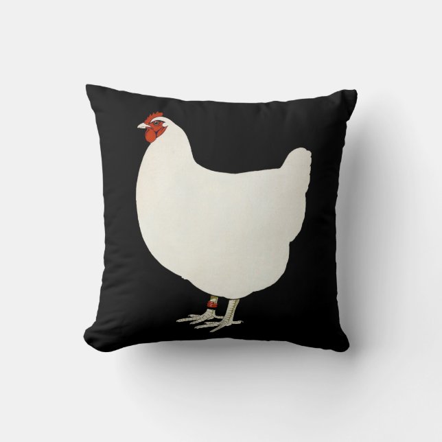 Chicken Throw Pillow (Front)