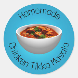 Chicken Tikka Masala Classic Round Sticker