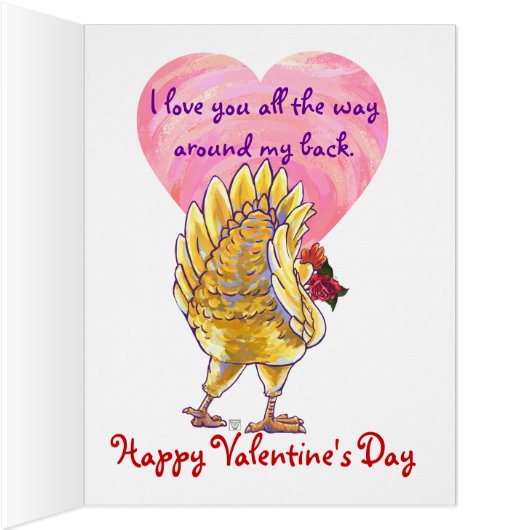 Chicken Valentine's Day Cards (Inside (Right))