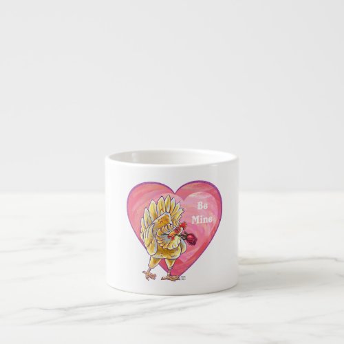 Chicken Valentines Day Espresso Cup