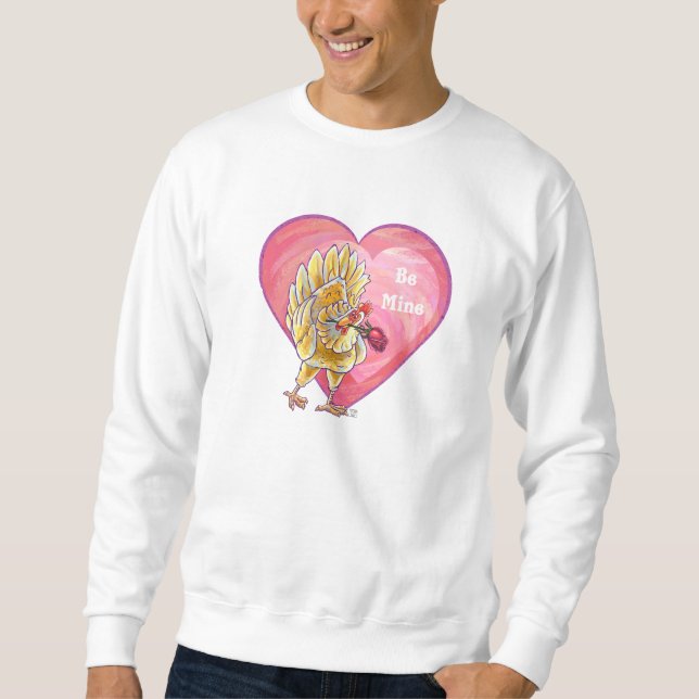 Chicken Valentine's Day Sweatshirt (Front)