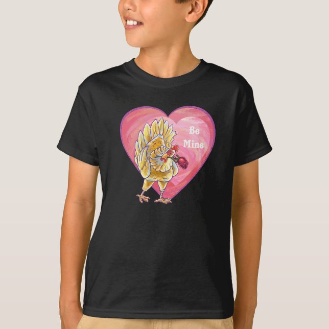 Chicken Valentine's Day T-Shirt (Front)