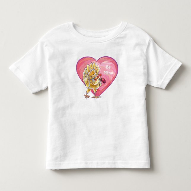 Chicken Valentine's Day Toddler T-shirt (Front)