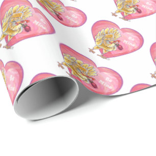 Chicken Valentine's Day Wrapping Paper
