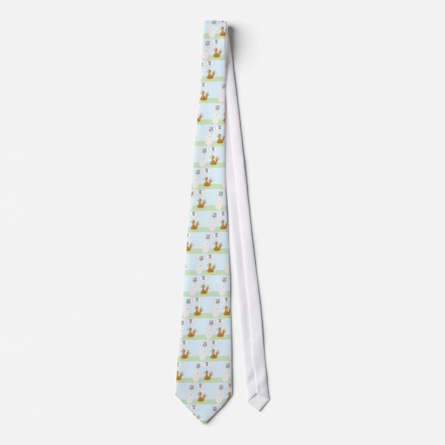 Chicken Vs. Egg A Great Debate Neck Tie (Front)