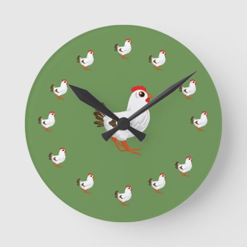 Chicken Wall Clock Chicken Lovers