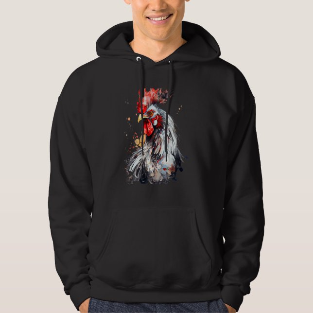 Chicken Watercolor  For Men Women Hoodie (Front)