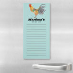 Chicken Watercolor Hen Custom Grocery TO-Do List  Magnetic Notepad<br><div class="desc">Make your shopping lists in style with this customizable grocery shopping or to-do list notepad. Change the text to suit your needs. Keep or delete the lines too. Check my shop for more!</div>