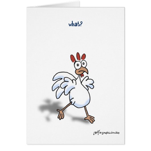 chicken what? card! cards (Front)