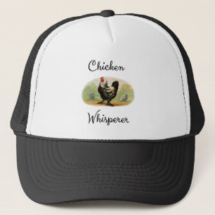 Chicken Whisperer Antique Rooster Funny Humorous Trucker Hat