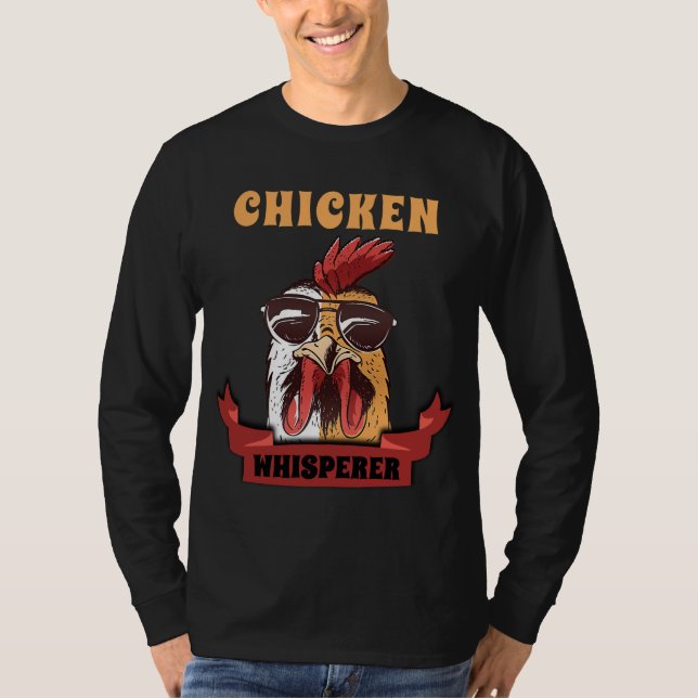 Chicken Whisperer Distressed Poultry Farmer Gift  T-Shirt (Front)