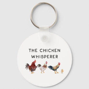 Chicken Whisperer Farm Animal Keychain
