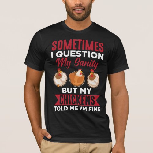 Chicken Whisperer Farming Crazy Animal Farmer T_Shirt