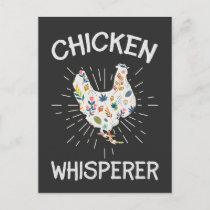 chicken whisperer funny hen poultry farmer chicken postcard