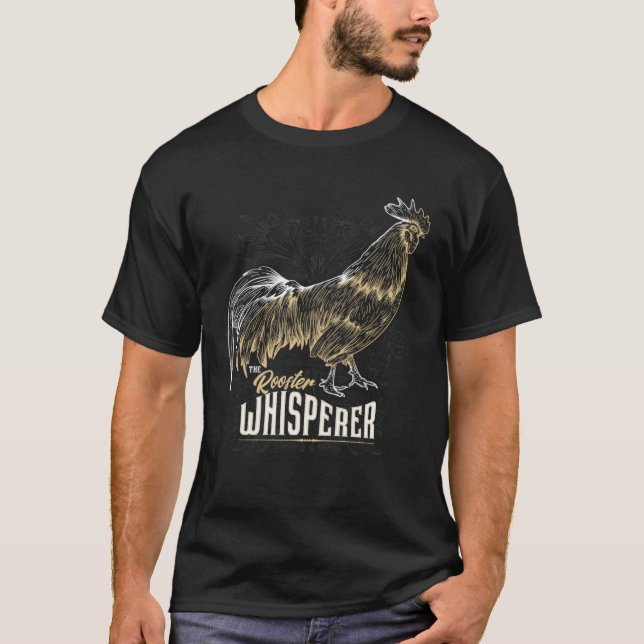 Chicken Whisperer Landwirt Lustiges Huhn Hahn im K T-Shirt (Front)