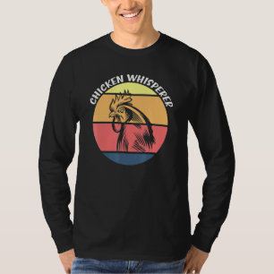 Chicken Whisperer Rooster Farm Animal Farmer Retro T-Shirt