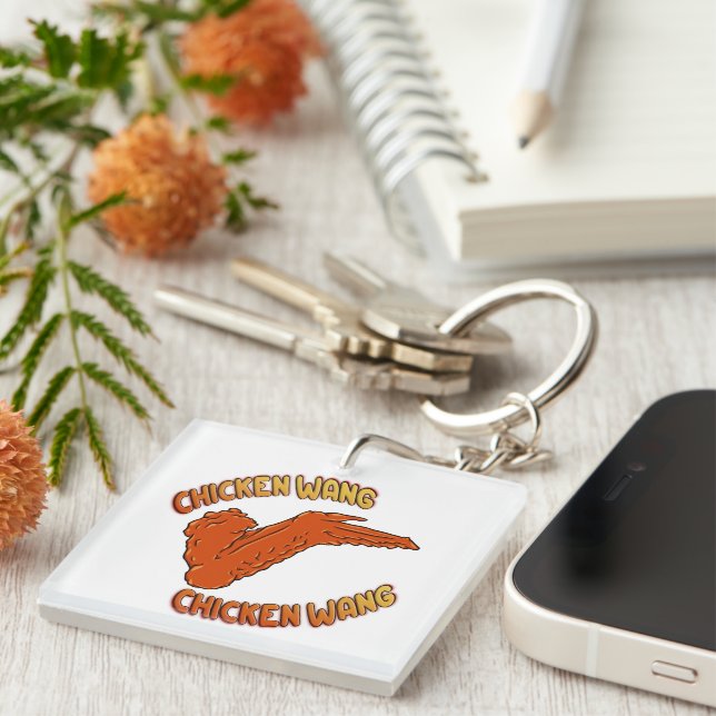 Chicken Wing Acrylic Keychain (Front Right)