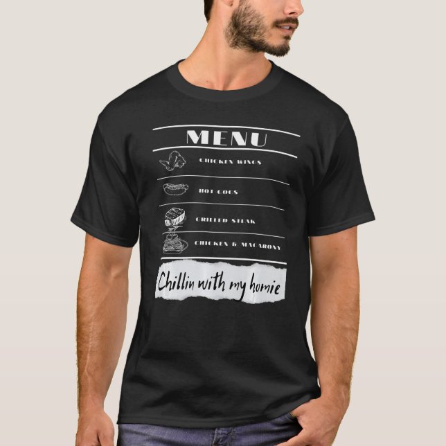 Chicken Wing Chicken Hotdog Bologna Song Lyric Men T-Shirt (Front)