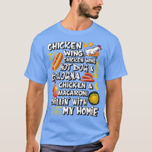 Chicken Wing Chicken Wing Hot Dog and Bologna Shir T-Shirt