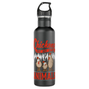 Chicken Wing Chicken Wing Hot Dog and Bologna  Stainless Steel Water Bottle