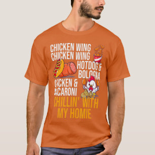 Chicken Wing Chicken Wing Hot Dog And Bologna T-Shirt