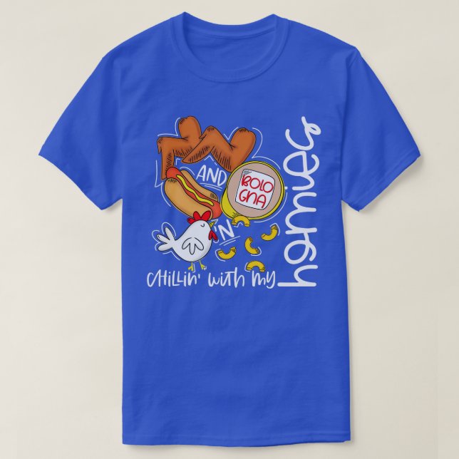 Chicken Wing Chicken Wing Hot Dog  Bologna Viral S T-Shirt (Design Front)