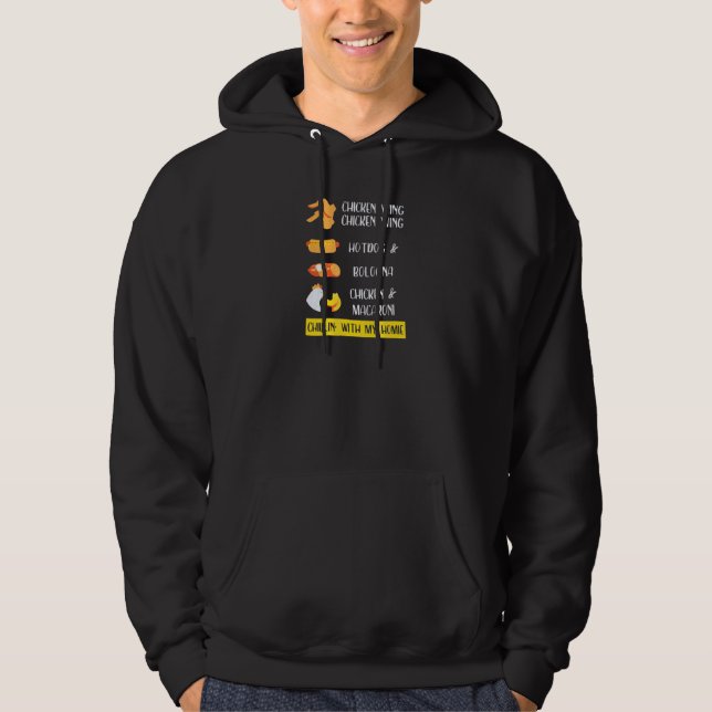 Chicken Wing Chicken Wing Hot Dog Bologna Viral So Hoodie (Front)