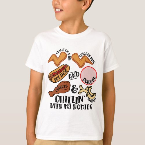 Chicken Wing Chicken Wing Hot Dog  Bologna Viral  T_Shirt