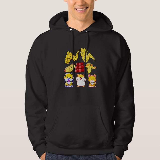 Chicken Wing Chicken Wing Hotdog And Bologna For K Hoodie (Front)