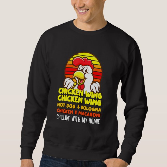 Chicken Wing Chicken Wing Hotdog And Bologna For K Sweatshirt (Front)